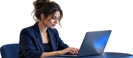 One person at a laptop.